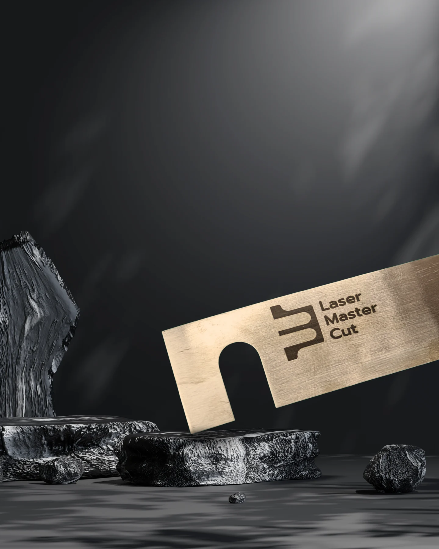 Calço gravado fabricado pela Laser Master Cut